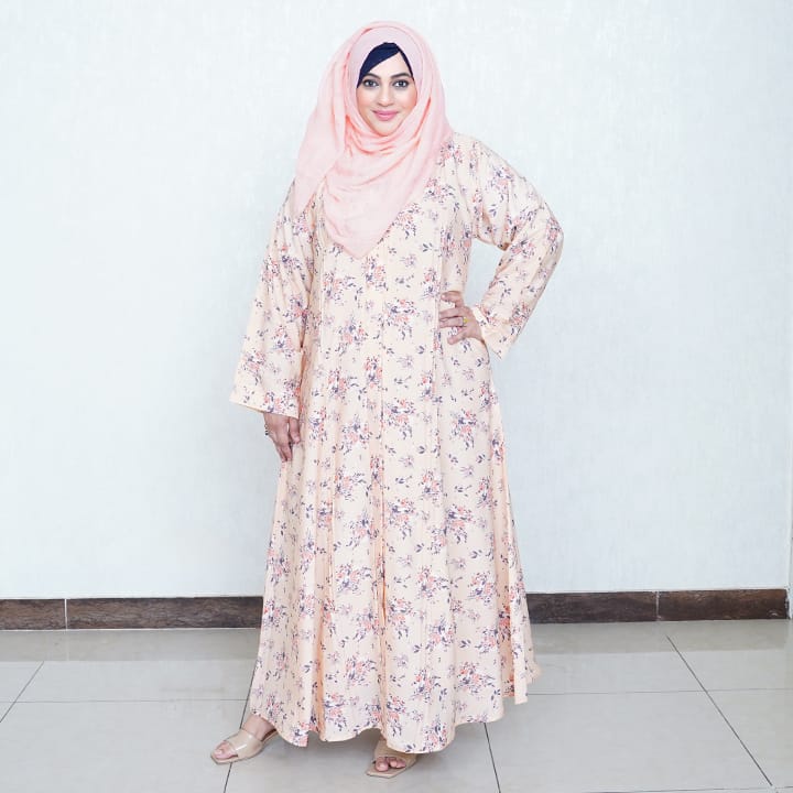 BOTANICAL PEACH GEORGETTE