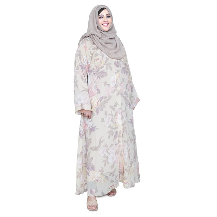 PASTEL BEIGE FLORAL LAWN