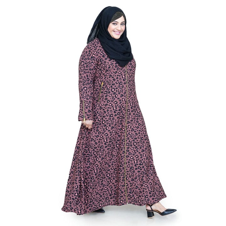 CHOCOLATE LEOPARD GEORGETTE