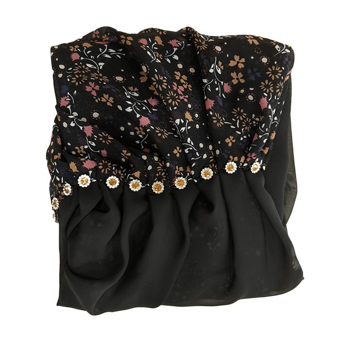 BLACK BOUQUET - CHIFFON