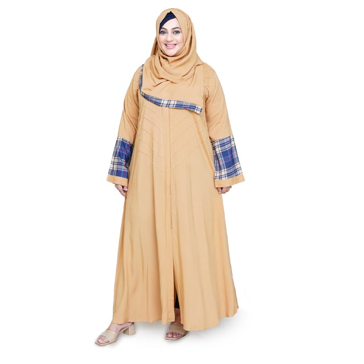 BEIGE W BLUE BUBERRY A-LAWN