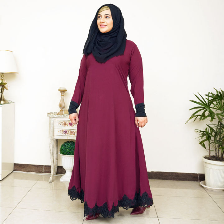 BURGUNDY & BLACK