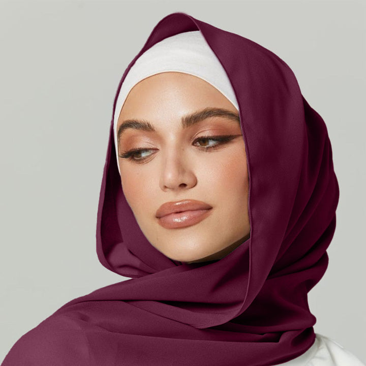 MAROON K-CHIFFON