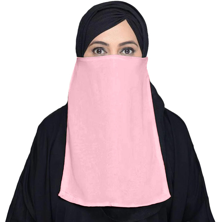 NIQAB PATTI | TEA PINK KOREAN CHIFFON – Hijabeaze