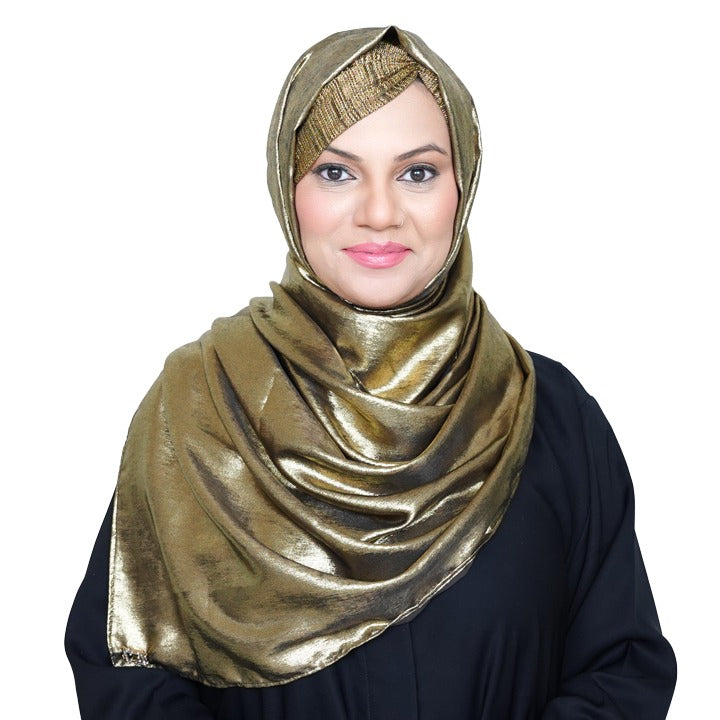 METALLIC BRONZ - MARBLE SHIMMER PURE SILK