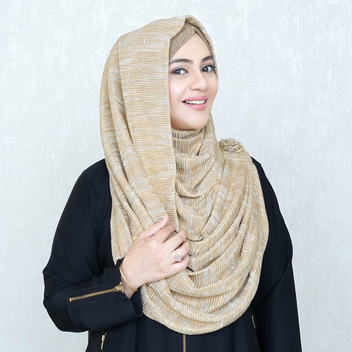 WHITE GOLD - LUREX FABRIC