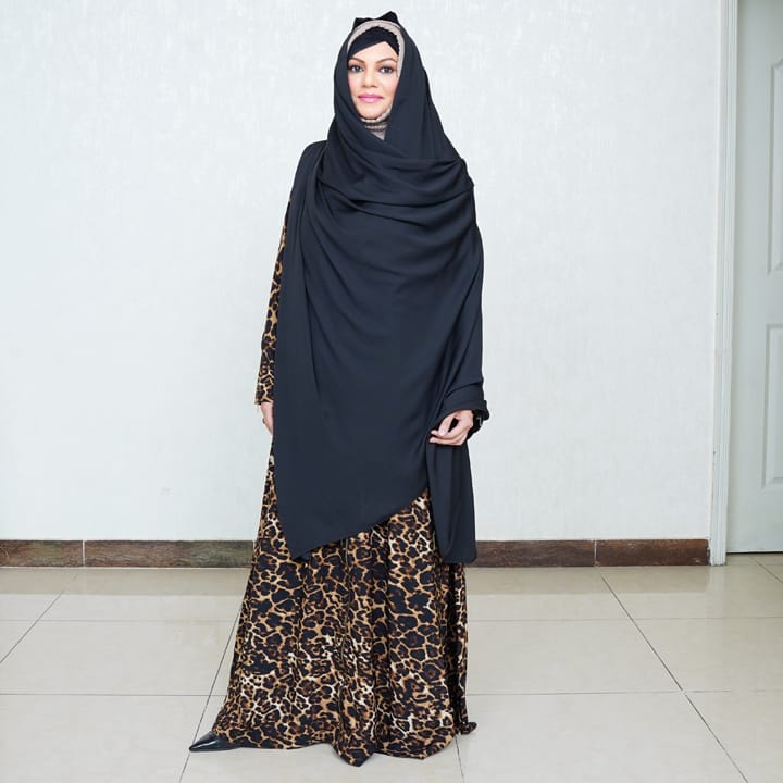 BLACK KOREAN CHIFFON
