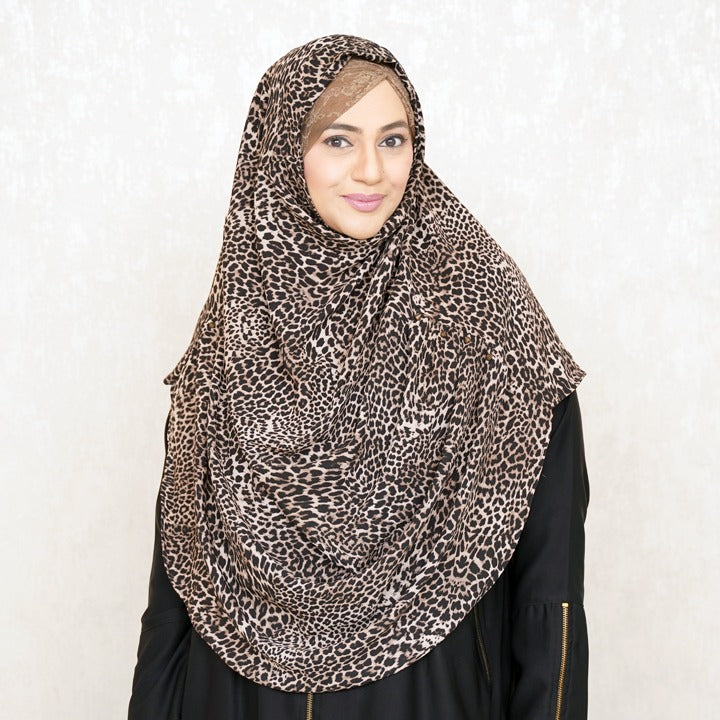 CHOCCLACK LEOPARD - GEORGETTE