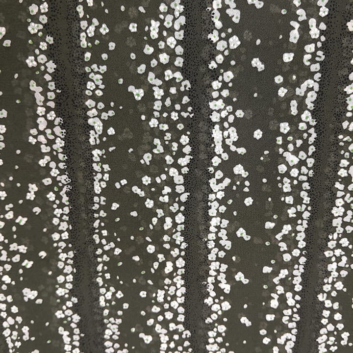 WHITE CONFETTI ON MILITARY - CHIFFON