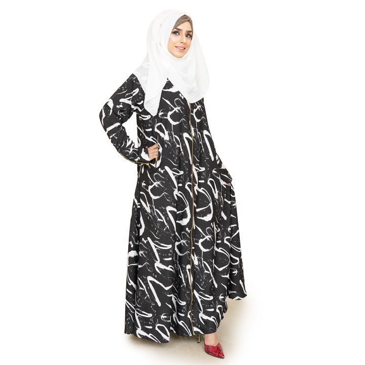 BLITE BRUSH STROKE PRINT - GEORGETTE
