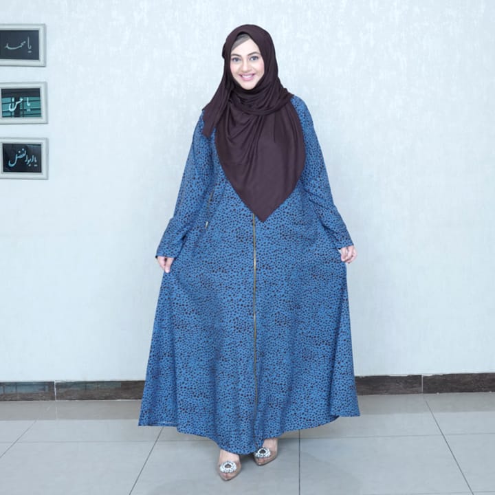 TEAL LEOPARD - GEORGETTE