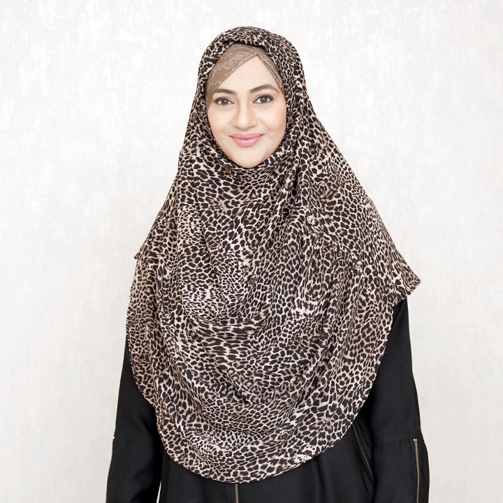 CHOCCLACK LEOPARD - GEORGETTE