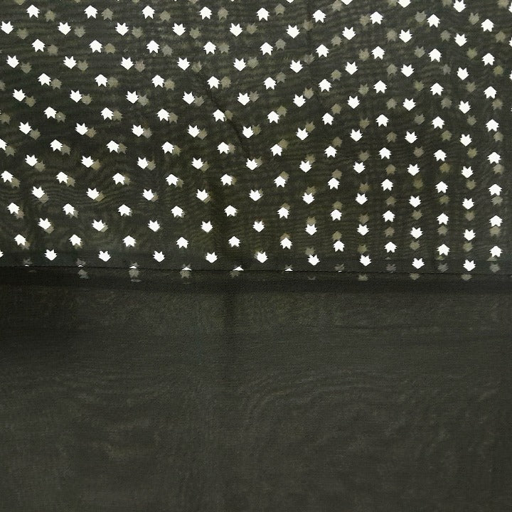 BLACK SEMI STAR - CHIFFON