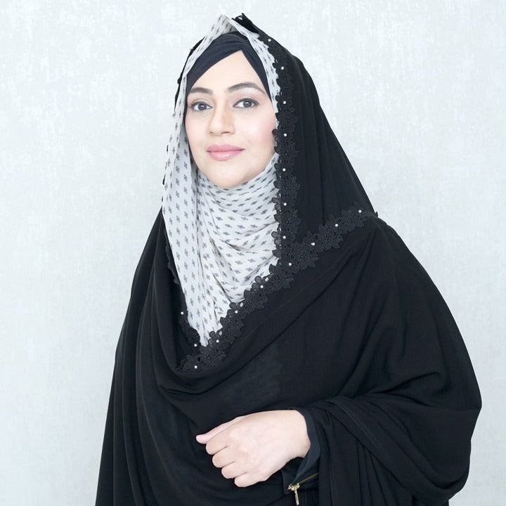 LACE & PEARL - KOREAN CHIFFON