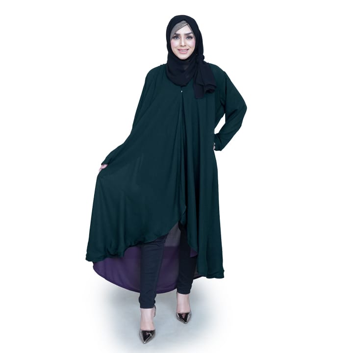 PURPLE & BOTTLE GREEN