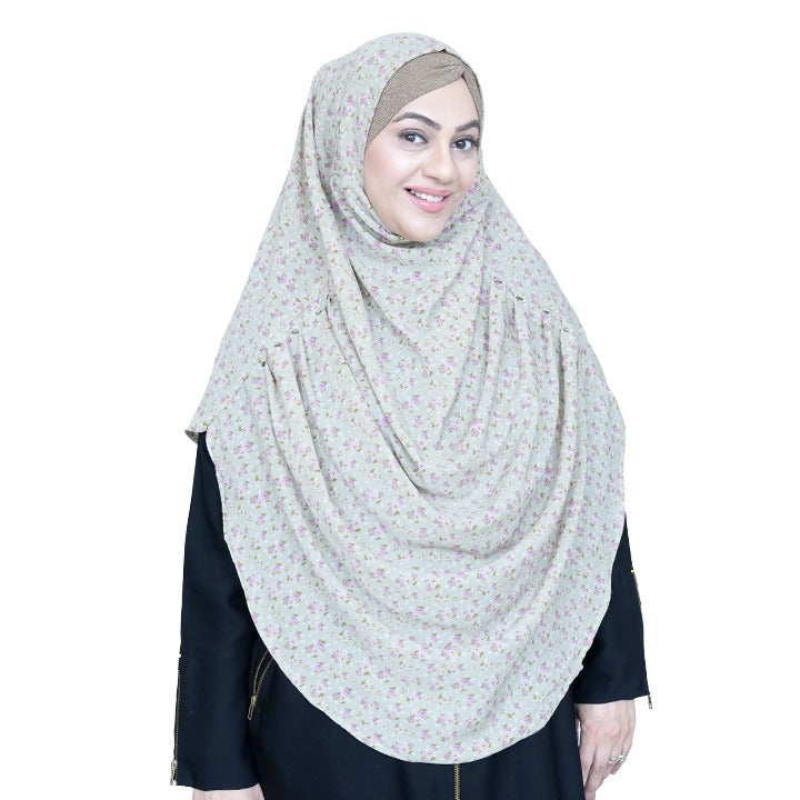 PISTACHIO TINY FLOWER - GEORGETTE