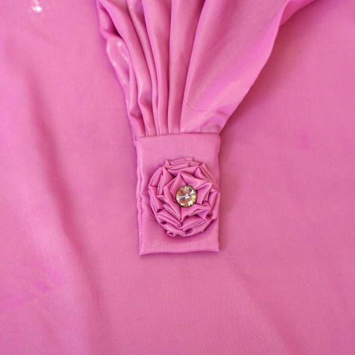 TEA PINK & GOLD - SHIMMER CHIFFON