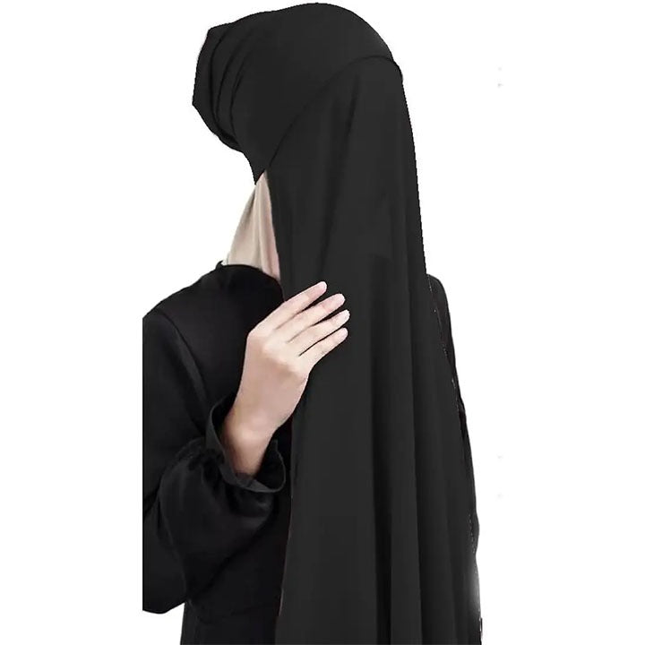 BLACK - KOREAN CHIFFON