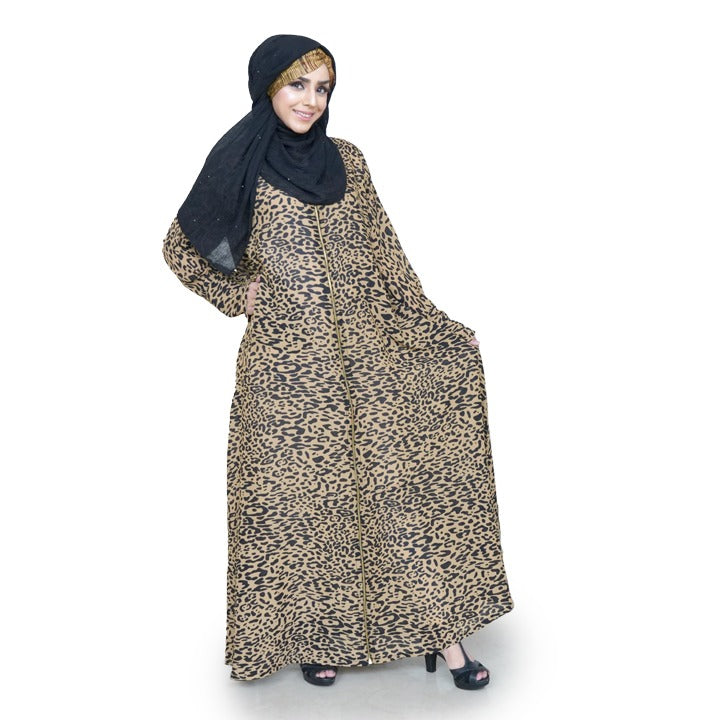 CHOCCO BLACK LEOPARD - GEORGETTE