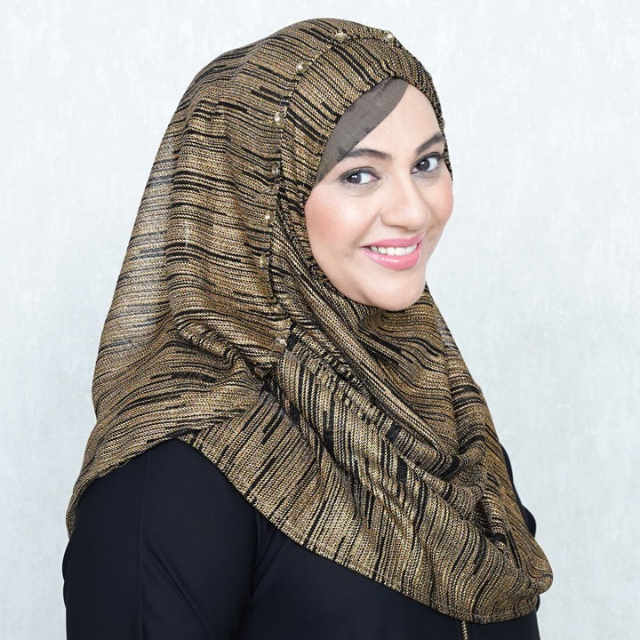BLACK GOLD - LUREX FABRIC