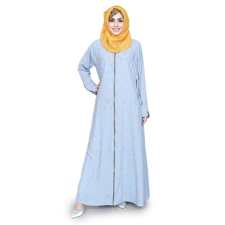 YELLOW DAISIES ON GREY - GEORGETTE