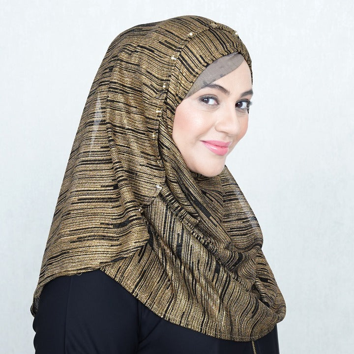 BLACK GOLD - LUREX FABRIC