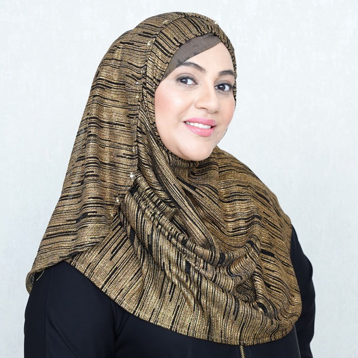 BLACK GOLD - LUREX FABRIC