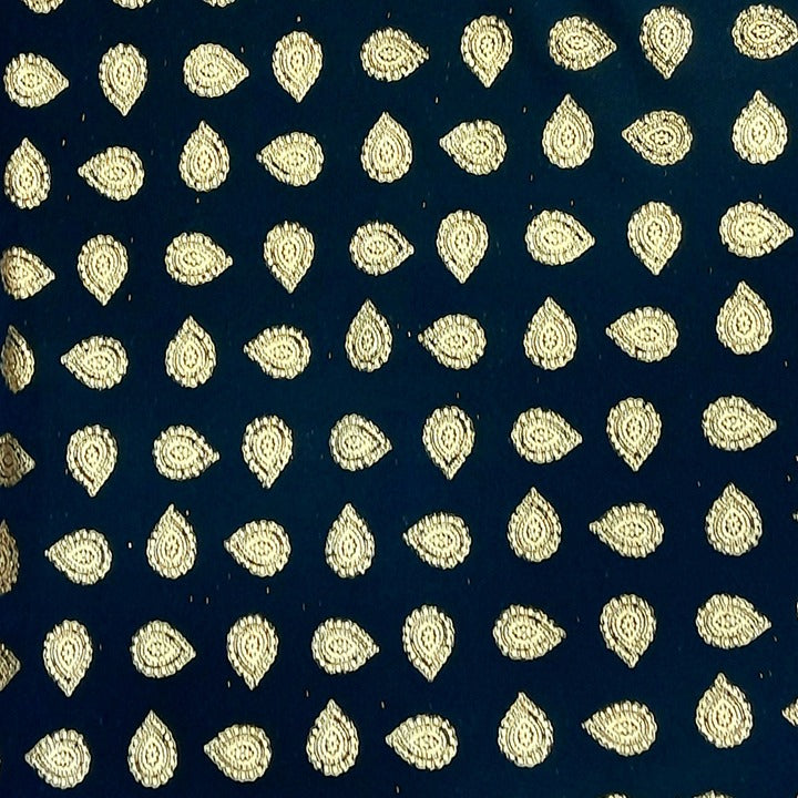 BLUE & GOLD - CHIFFON