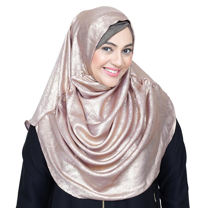 ROSE GOLD - MARBLE SHIMMER PURE SILK