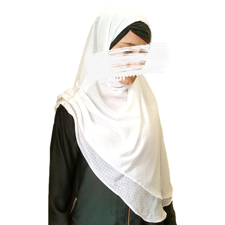 PEARL WHITE - SELF PREMIUM CHIFFON