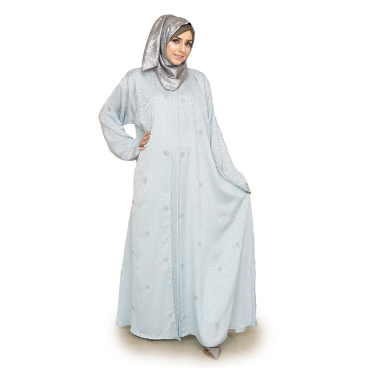 SKY BLUE LEOPARD - SILK
