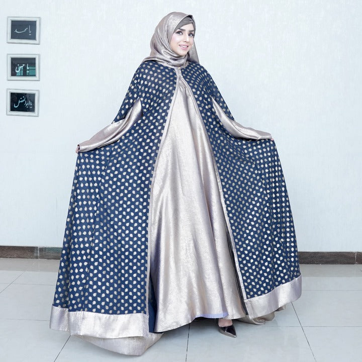 BLUE & GOLD - CHIFFON