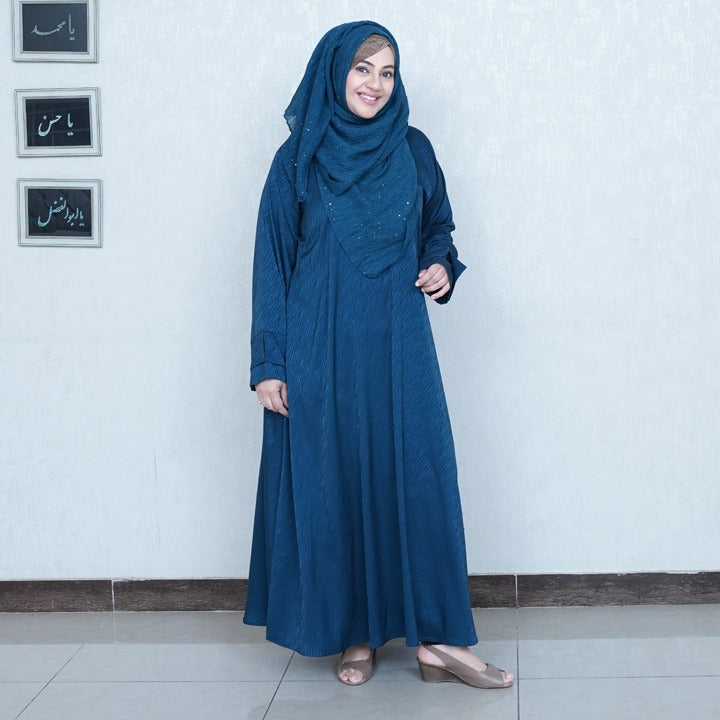 TEAL SELF ZEBRA - SILK