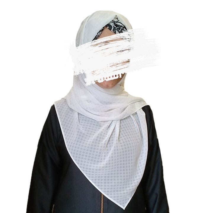 PEARL WHITE - SELF PREMIUM CHIFFON