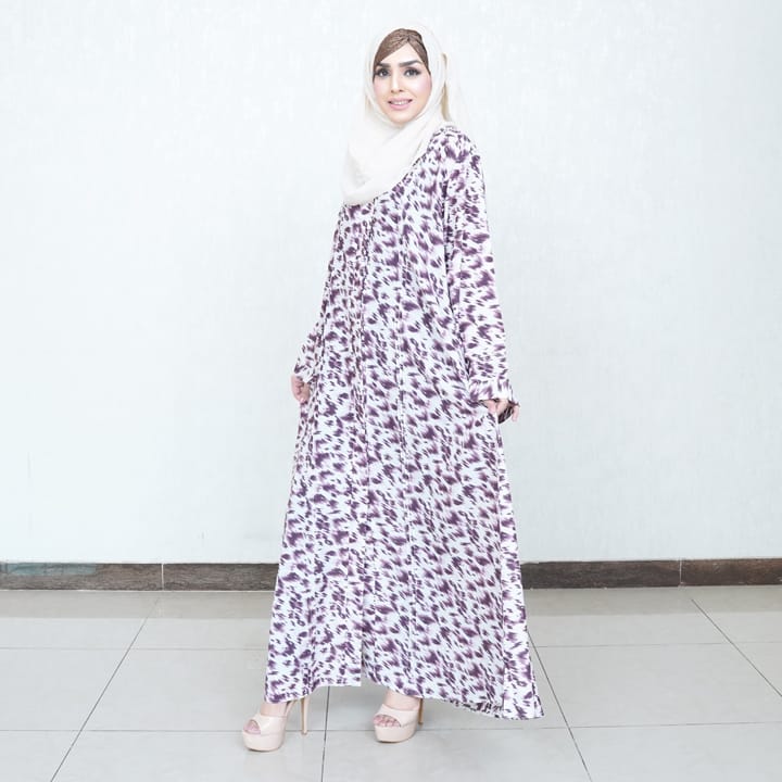 LILAC LEOPARD - GEORGETTE