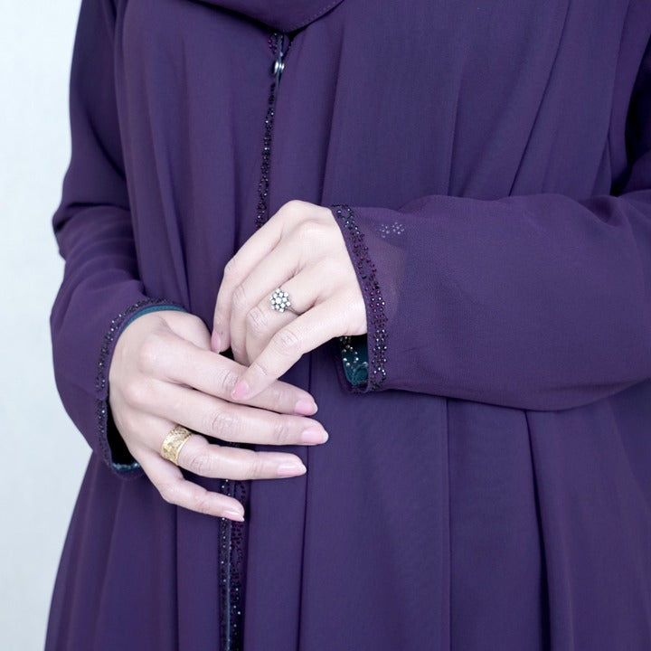 PURPLE & BOTTLE GREEN