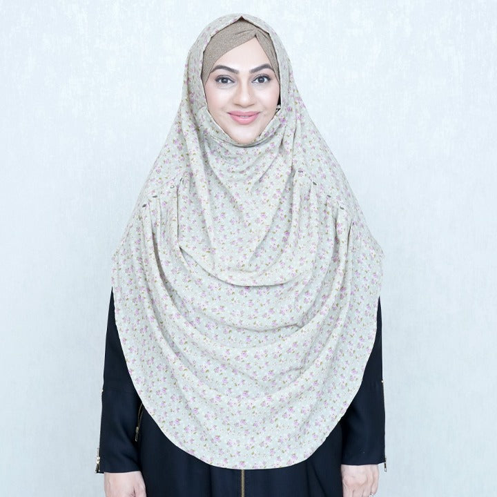 PISTACHIO TINY FLOWER - GEORGETTE