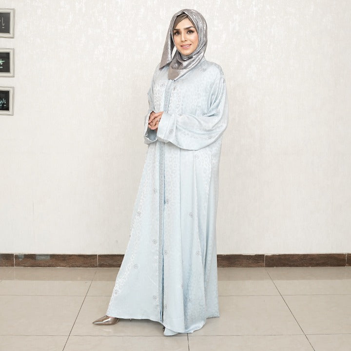 SKY BLUE LEOPARD - SILK