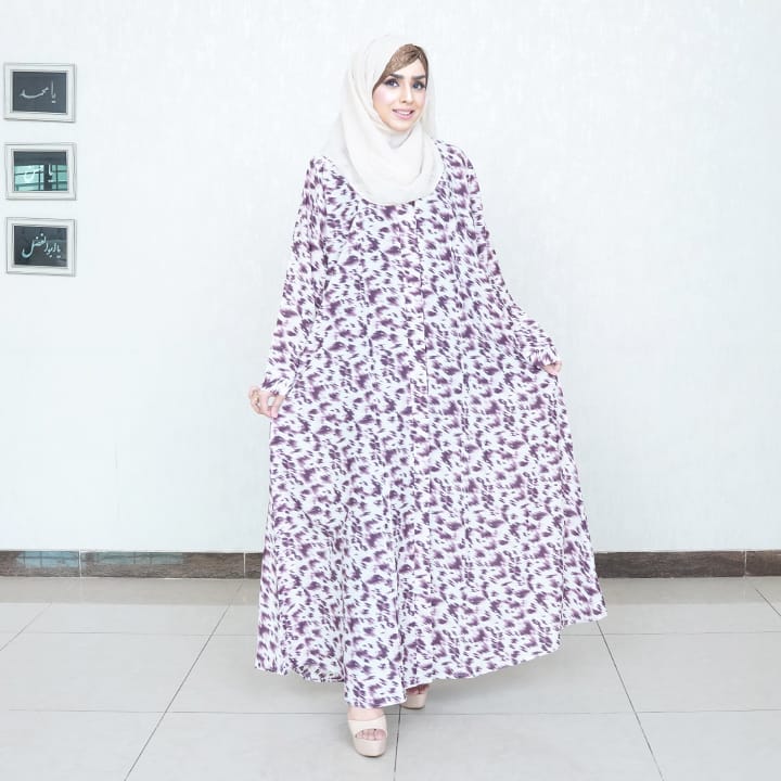 LILAC LEOPARD - GEORGETTE