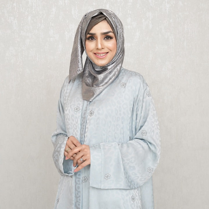 SKY BLUE LEOPARD - SILK