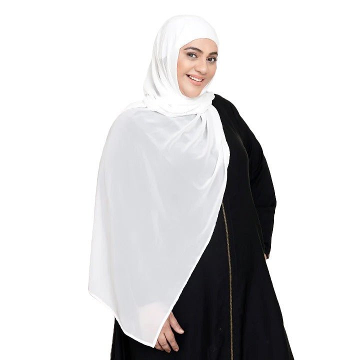 WHITE - KOREAN CHIFFON