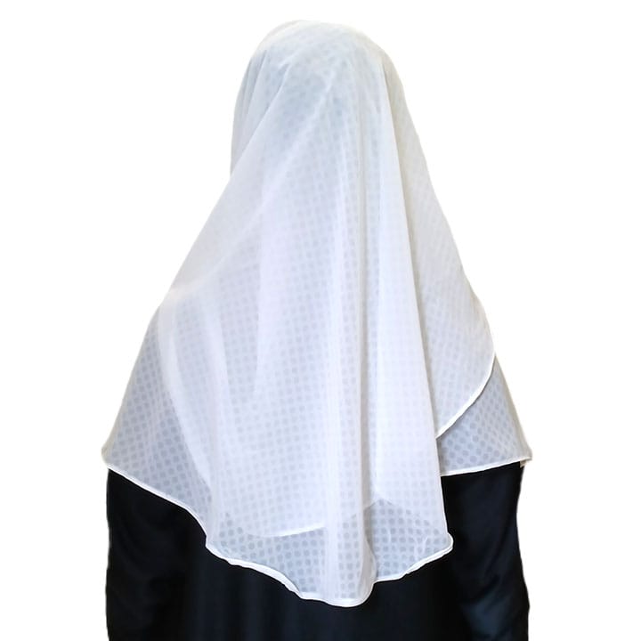 PEARL WHITE - SELF PREMIUM CHIFFON