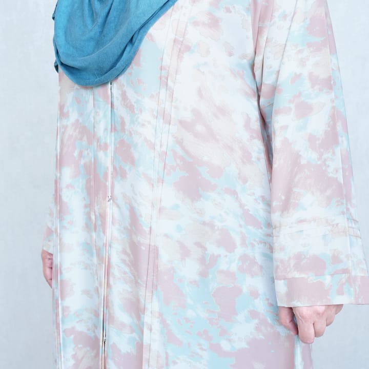 PASTEL PEACH AQUA - GEORGETTE