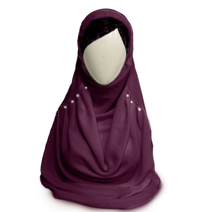 BURGUNDY - TURKISH GEORGETTE