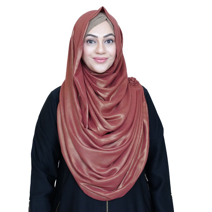 TANGERINE & GOLD - SHIMMER CHIFFON