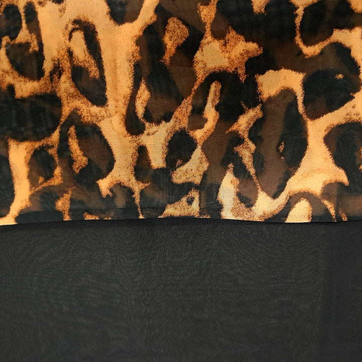 BIG BROWLACK LEOPARD - CHIFFON