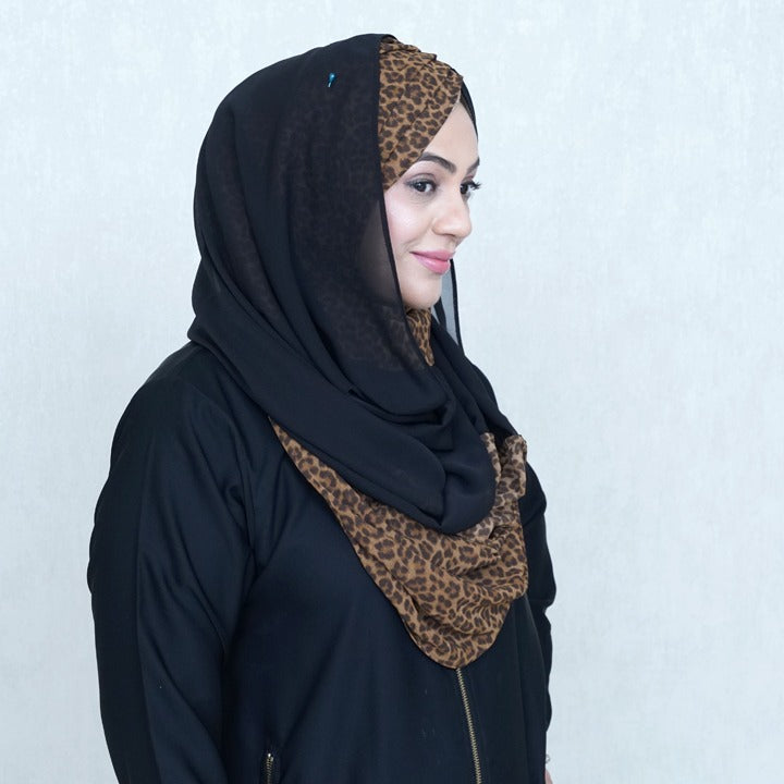 BROWLACK LEOPARD - CHIFFON
