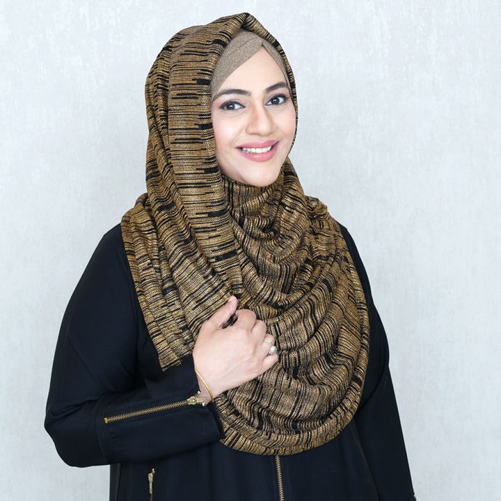 BLACK GOLD - LUREX FABRIC