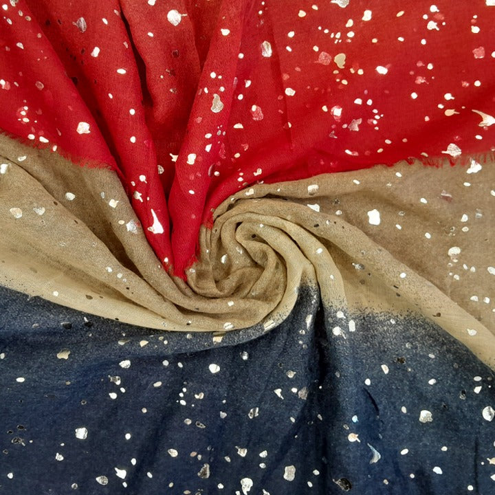SILVER SPLASH- BLUE RED CHOCCO