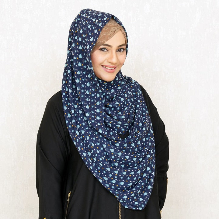 BLUE FEROZI - CHIFFON